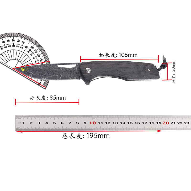 Fishing Equipment Kitchener - 새로운 8cr13MOV 스틸 코어 에보니 핸들