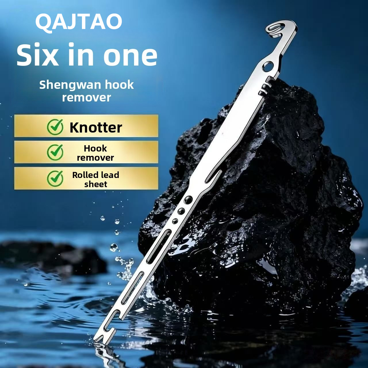 Fishing Equipment Target - QAJTAO 4피스 6-in-1 스테인리스 스틸 낚싯바늘