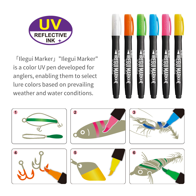 새로운 낚시 도구 UV 형광 페인트 펜, 소프트/하드  - Fishing Equipment Lures 리뷰 및 가격