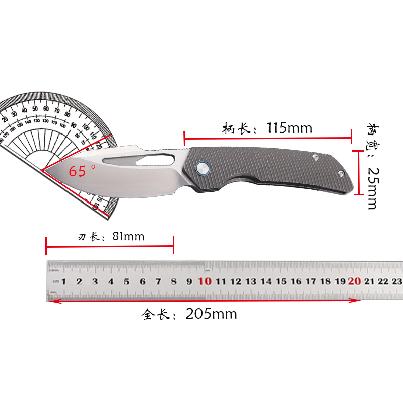 새로운 티타늄 합금 손잡이 M390 강철 접이식 칼 다 - Fishing Equipment Kitchener 리뷰 및 가격