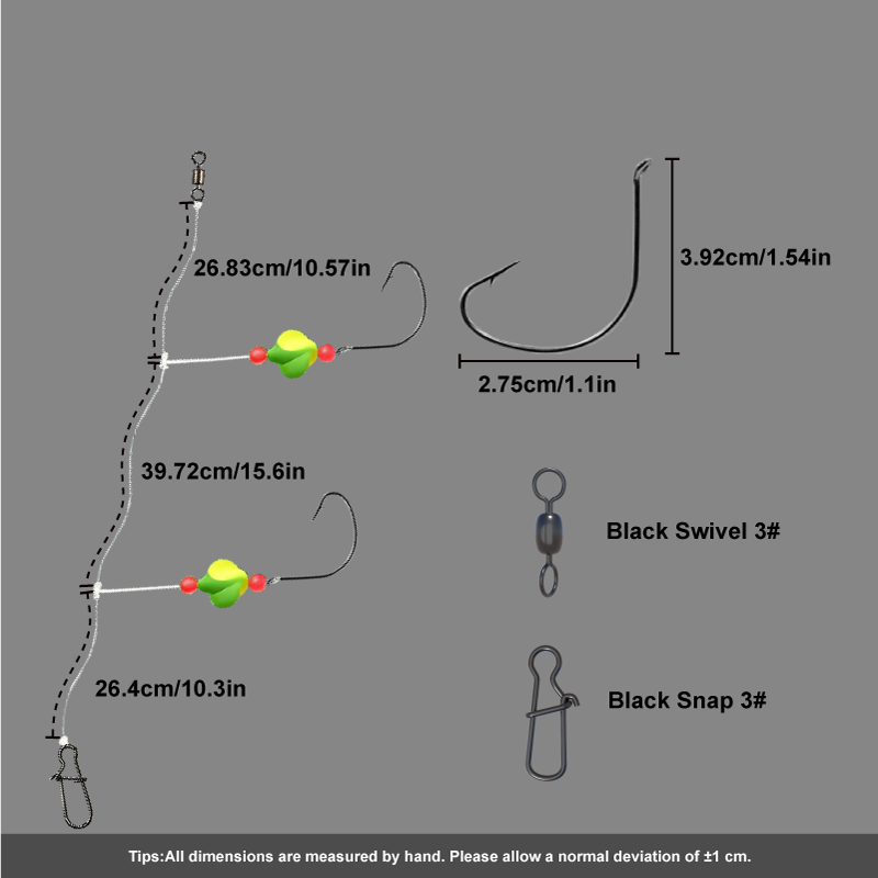 3/6개입 폼파노 리그 스넬 플로트, 서프 낚시 리그, - Snell Fishing Rig 리뷰 및 가격