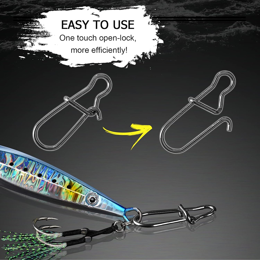50Pcs 크랭크베이트 스냅 스테인레스 스틸 듀오 잠금 - Fishing Equipment Carp 리뷰 및 가격