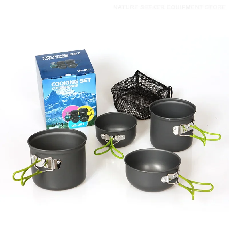 캠핑 식기 키트 야외 조리기구 세트, 휴대용 냄비 그릇 - Fishing Equipment Kitchener 리뷰 및 가격