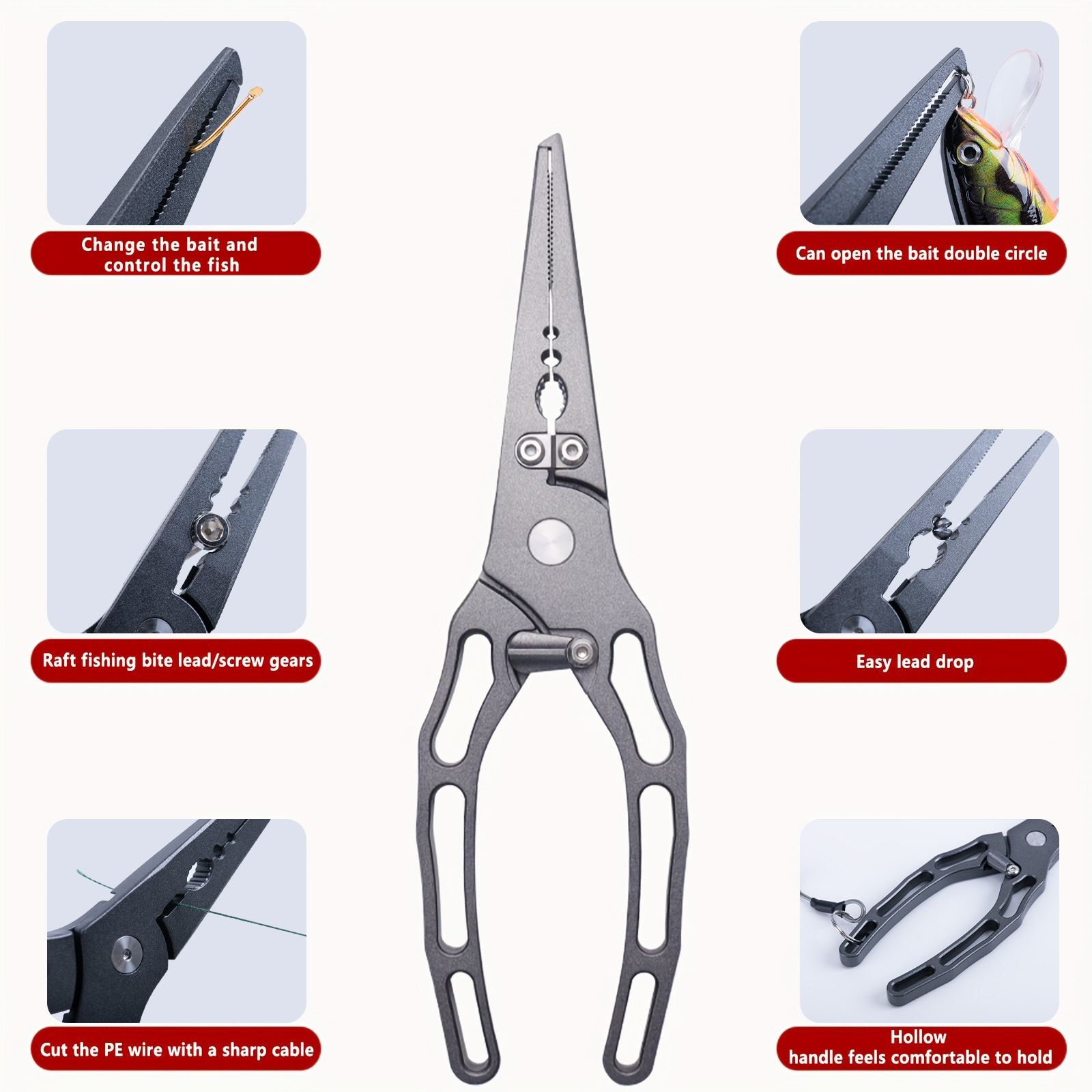 낚시 플라이어 및 피쉬 그리퍼 콤보 키트, 녹슬지 않는 - Fishing Equipment Target 리뷰 및 가격